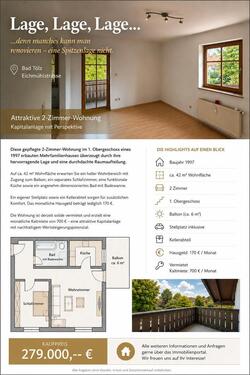 Foto - 2 Zimmer Etagenwohnung zum Kaufen in Bad Tölz
