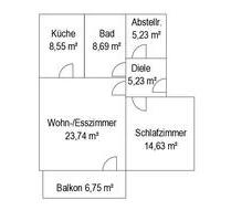 2-Zimmer-Wohnung mit Balkon in Gummersbach-Derschlag