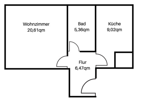 Foto - Etagenwohnung in Leipzig zur Miete