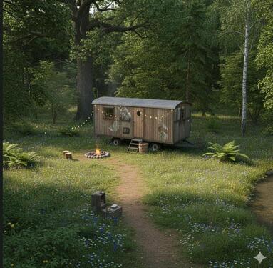 Foto - Stellplatz für Tiny House auf Rädern oder Bauwagen