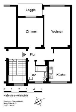Foto - 2 Zimmer Etagenwohnung in Duisburg