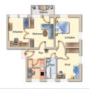 Foto - 4 Raum Wohnung mit Balkon, Wanne und Küche