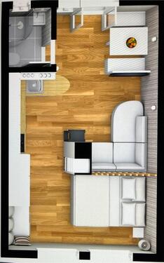 Foto - 1 Zimmer Etagenwohnung zur Miete in Cappeln (Oldenburg)