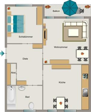 Foto - 2 Zimmer Etagenwohnung zur Miete in Essen