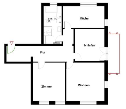 Foto - Etagenwohnung zur Miete in Dresden