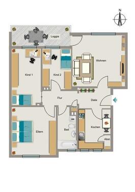 Foto - 4.5 Zimmer Etagenwohnung zur Miete in Leverkusen