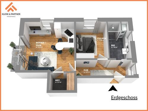 Foto - 2 Zimmer Etagenwohnung in Schleswig