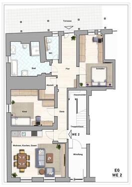 Foto - Erdgeschoßwohnung in Nürnberg zur Miete