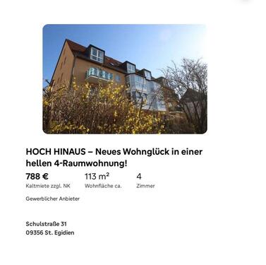 Foto - 4-Raum Maisonette Wohnung - 788,00&nbsp;EUR Kaltmiete, ca.&nbsp; 113,00&nbsp;m&sup2;