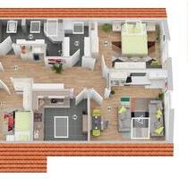 Renovierte 90 m² DG-Whg, Garage&2SP, Keller, EBK, Dusche&Wanne - Maßbach