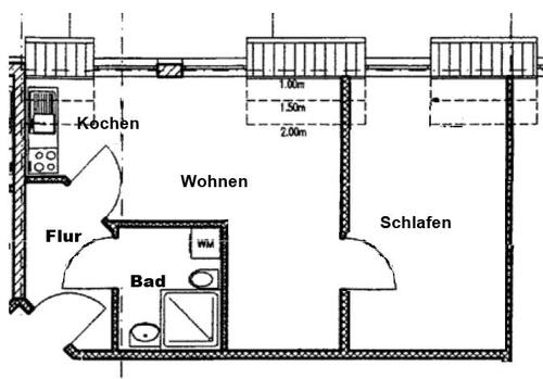 Foto - 2 Zimmer Etagenwohnung in Machern