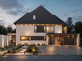 Foto - Moderne DHH (Haus 1) in direkter Waldrandlage Nähe Roding