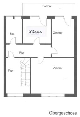 Foto - 3 ZKB mit Balkon im 1. OG in einem Zweifamilienhaus zu vermieten