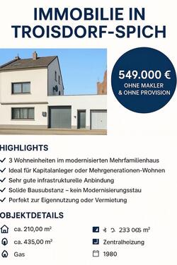 Foto - Haus Mehrfamilienhaus 3 Wohnungen PRIVATVERKAUF