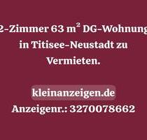 DG Wohnung ab sofort zu vermieten - Titisee-Neustadt