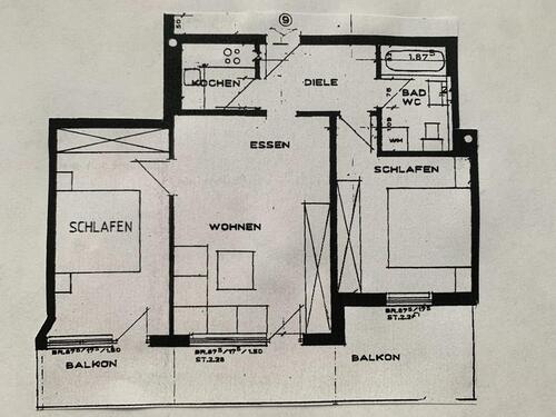 Foto - Helle 3-Zimmerwohnung in bevorzugter Südhanglage