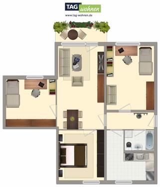 Foto - 4 Zimmer Etagenwohnung zur Miete in Bergen auf Rügen