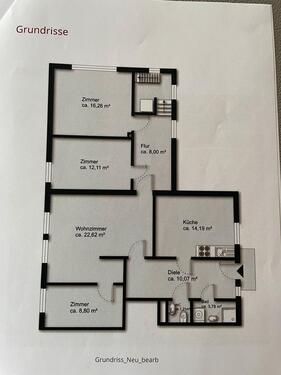 Foto - Schöne und gepflegte 3,5 -Zimmer - Wohnung in zentraler Lage