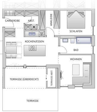 Foto - 2 Zimmer Erdgeschoßwohnung zur Miete in Amberg