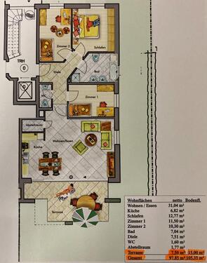 Foto - Exklusive 4,5 Zimmer-Mietwohnung, EG, EBK, Öhringen zentral