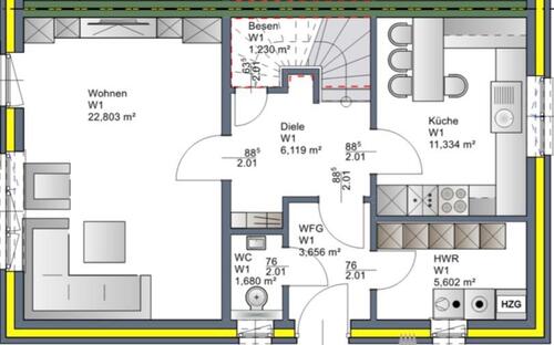 Foto - 4 Zimmer Doppelhaushälfte zur Miete in Wildeshausen