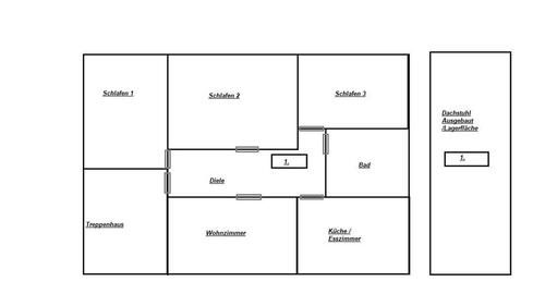 Foto - 4 Zimmer Dachgeschoßwohnung zur Miete in Recklinghausen