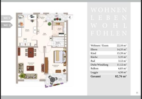 Foto - Schöne, zentrale, gut gepflegte drei Zimmer Wohnung in lamperthei