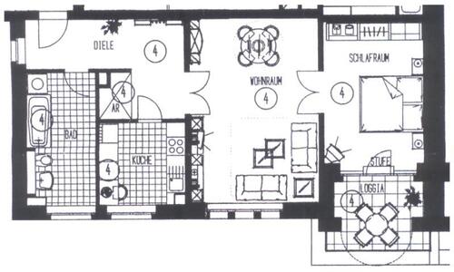 Foto - 2 Zimmer Etagenwohnung zur Miete in Leipzig