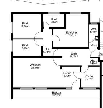 Foto - 5 Zimmer Etagenwohnung zur Miete in Siegen