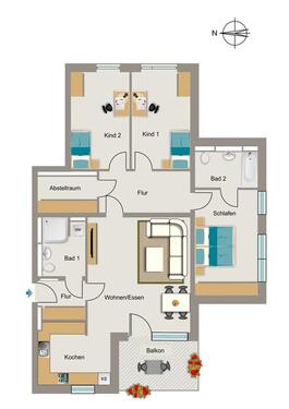 Foto - 4 Zimmer Etagenwohnung zur Miete in Rheinbach