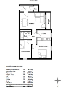 Foto - 3 Zimmer Etagenwohnung in Bamberg