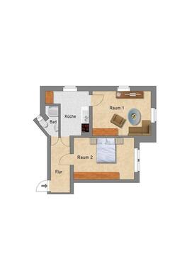 Foto - 2 Zimmer Etagenwohnung zur Miete in Dresden