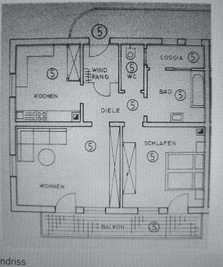 Foto - 2.5 Zimmer Etagenwohnung zum Kaufen in Pforzheim