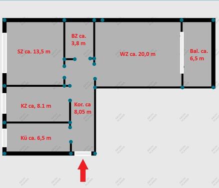 Foto - 3-Zimmer-Wohnung in der Nähe des Stadtzentrums von Burghausen.