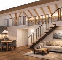 Lichtdurchflutete 3-Zimmer-Galeriewohnung - luxuriös saniert - Sulzberg