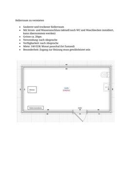 Foto - 20qm Kellerraum Hobbyraum Lagerraum zu vermieten