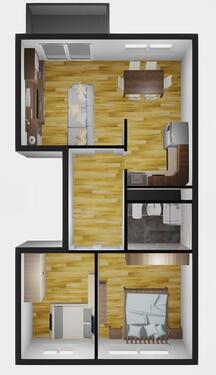 Foto - 3 Zimmer Etagenwohnung zur Miete in Dessau-Roßlau