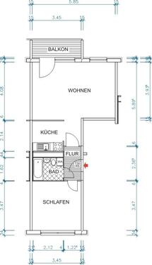 Foto - 2 Zimmer Etagenwohnung zur Miete in Chemnitz