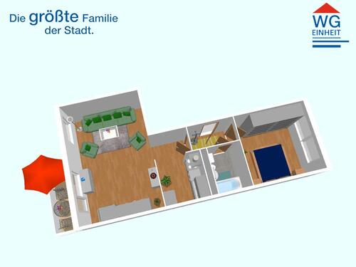 Foto - 2 Zimmer Etagenwohnung in Chemnitz