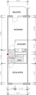 Foto - 2 Zimmer Etagenwohnung zur Miete in Chemnitz