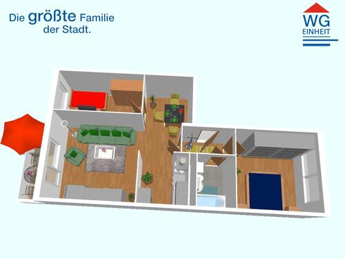 Foto - 3 Zimmer Erdgeschoßwohnung in Chemnitz