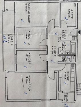Foto - 72766 RT: 4-Zi.-Whg. Mit 2 Balkonen - 110m², 9. OG, + TG-Box,