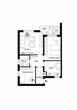 Foto - Etagenwohnung in Wunstorf zur Miete