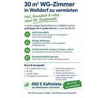 30 qm WG-Zimmer ab 01.01.27 - 450,00&nbsp;EUR Kaltmiete, ca.&nbsp; 65,00&nbsp;m&sup2; in Jülich (PLZ: 52428)