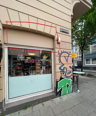Foto - *Werbeschild* zu vermieten über Einzelhandel Köln Hansaring,
