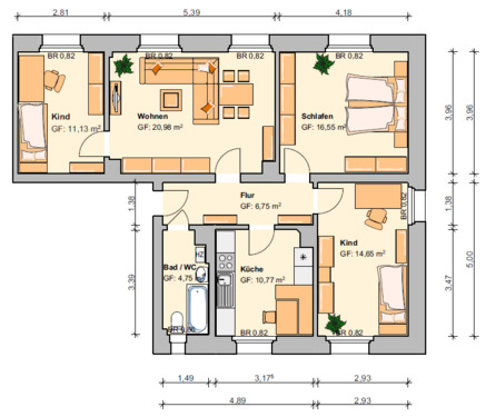 Foto - 4 Zimmer Etagenwohnung zur Miete in Werdau