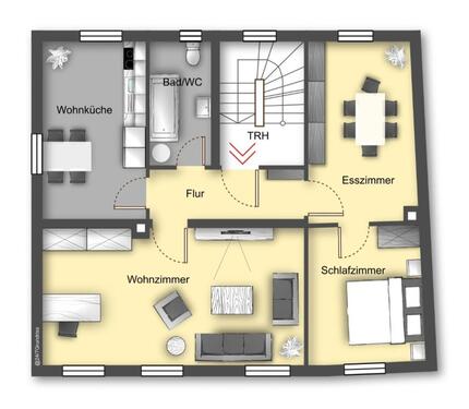 Foto - 3ZKB in WESB mit Stellplatz und Garten