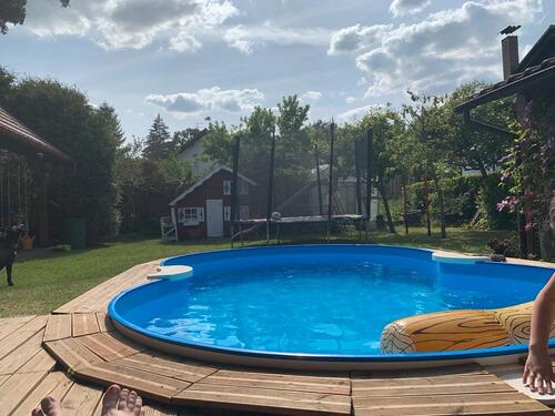 Foto - Holzhaus mit 330 qm, Pool, Solar, Sauna, super Lage