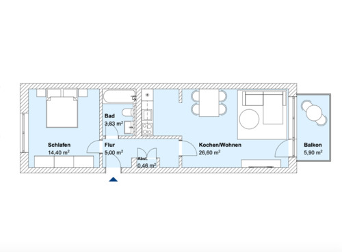 Foto - Etagenwohnung zur Miete in Münster