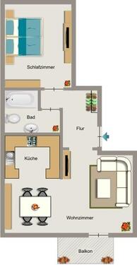 Foto - 2.5 Zimmer Erdgeschoßwohnung zur Miete in Essen